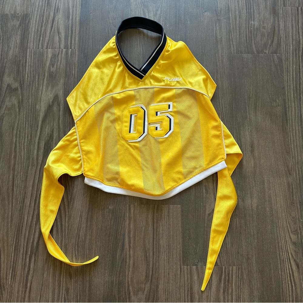 FUBU backless polo halter top